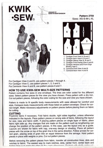 CHOICE: Kwik Sew by Kerstin Martensson Patterns: Misses' Tops Blouses Tunics Mor - Picture 51 of 59