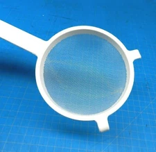 Basket Strainer All Plastic Polyester Mesh 5" Kitchen Culinary Sieve Ultrasonic 