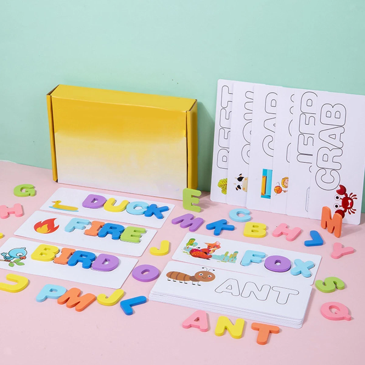 Wooden spelling puzzles sales