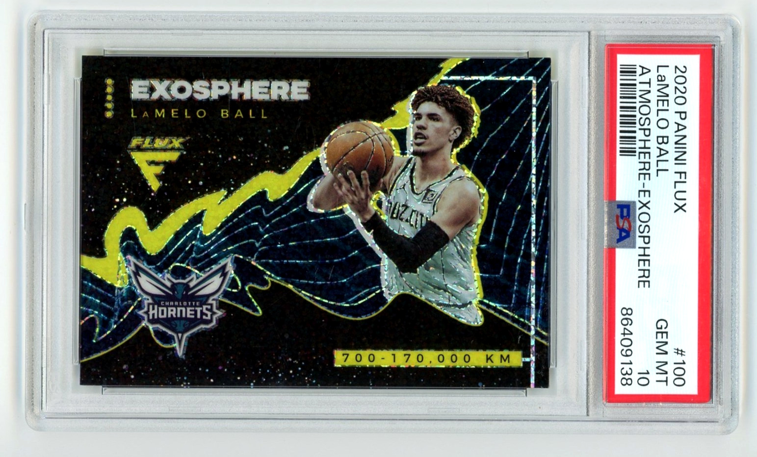 2020-21 Panini Flux Lamelo Ball Atmosphere - Exosphere PSA 10 Gem Mint Rookie
