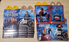 Lot 8 Happy Meal Avengers Endgame Iron Man Thor 2019 Spiderman McDonalds Boxes