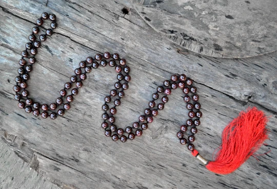 Red garnet shop mala