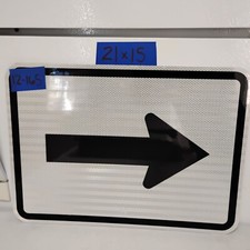 Authentic Road Traffic Street Sign Arrow Right/Left 15"x21" 12-165