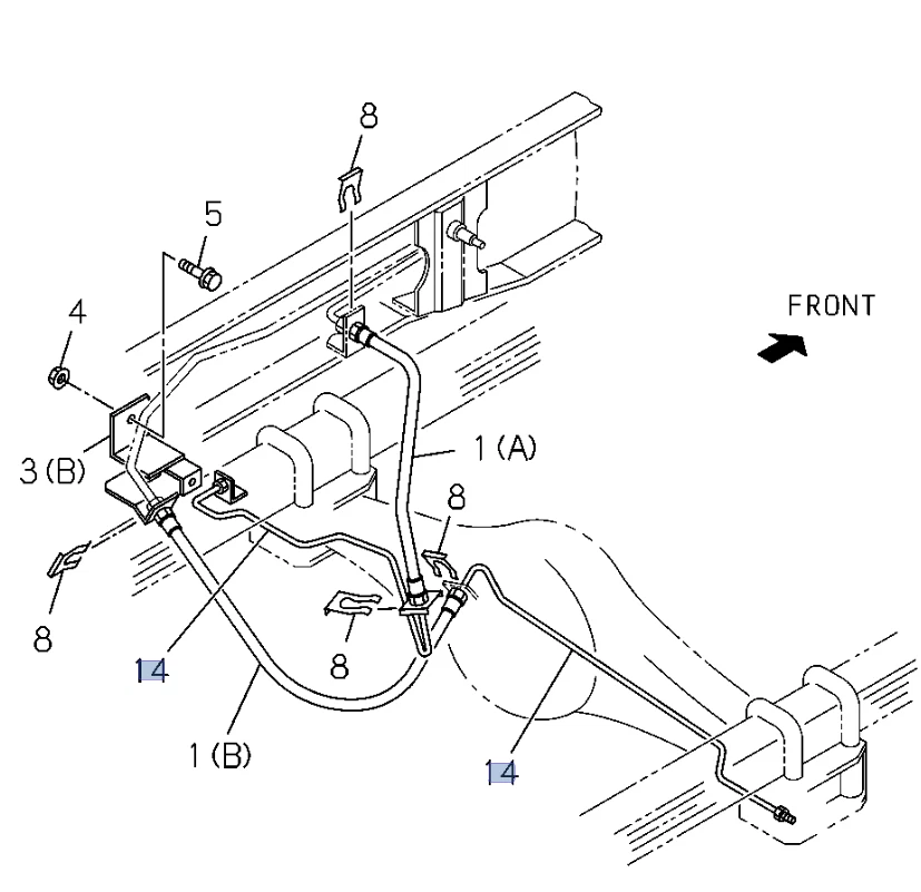 Tubo de freno 60 cm para ISUZU NPR NRRNPR-HD NQR 8972127962 Foto 2 de 4