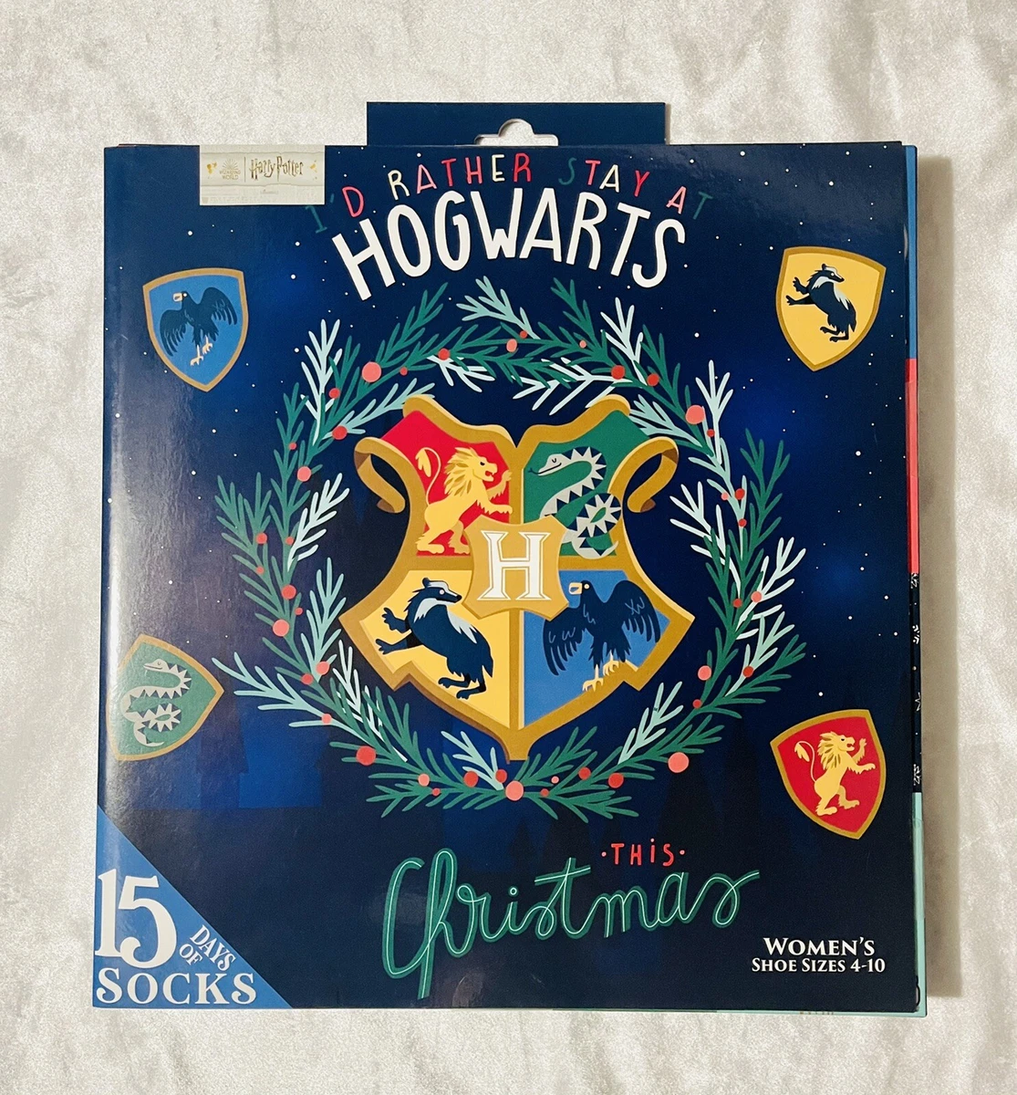 Hogwarts 15 Days Of Socks Harry Potter Advent Calendar Sock Christmas  Collection | eBay