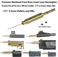 .177 .17 4.5 mm Laser Bore Sight, Sighter Boresighter Brass Less than 5 mH