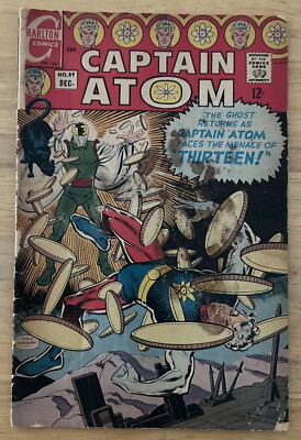Captain Atom #89; Ditko Cover; Apps: Nightshade & Ghost; Ads: KODAK & Old Cars