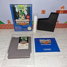 BIONIC COMMANDO NINTENDO NES VERSIONE PAL A MATTEL ITALIANO ITA CIB 8 BIT CAPCOM