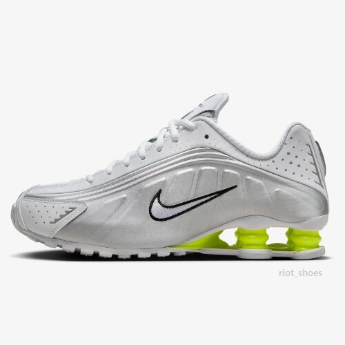 Nike Shox TL Women Shoes 'White/Metallic Silver/Volt Nike Shox TL Women Shoes 'White/Metallic Silver/Volt