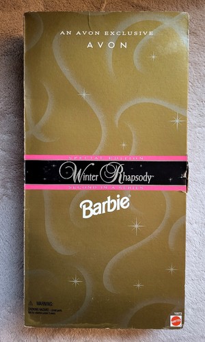 1996 AVON Special Edition WINTER RHAPSODY BARBIE Doll Brunette Mattel MIB - Picture 2 of 9