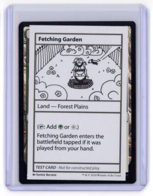 MtG MB2 Fetching Garden Play Test Card