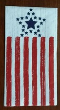 2 Pretty Paper Napkins, Guest Towels, Red, White and Blue