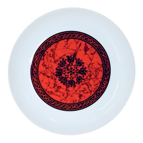 VTG Block Spain FLAMENCO Bidasoa Espana Red Black Center Bread & Butter Plate - Picture 2 of 8