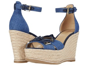 michael michael kors ripley leather wedge sandal