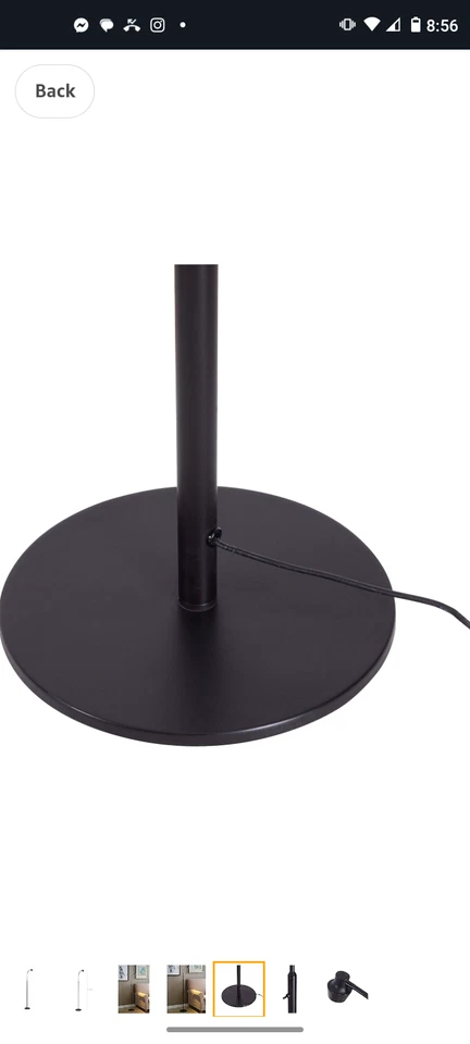 Lámparas de pie Stanton Kenroy Home 32153BRZ, pequeñas, bronce. Precio de venta de $189 Foto 3 de 4