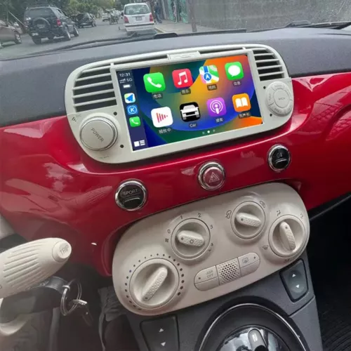 For Fiat 500 2007-2015 7" Carplay Android Auto 2+32G Car Stereo Radio GPS w/Cam - Picture 3 of 15