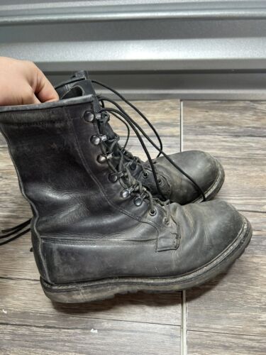 Men's Marsèll Combat Boots Vintage Black Deer Leather