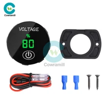 DC5-48V Car Marine Motorcycle LED Digital Voltmeter Voltage Meter Battery Gauge