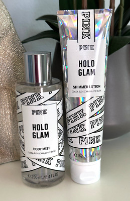 Victoria's Secret PINK Holo Glam Body Mist + Shimmer Lotion Bundle