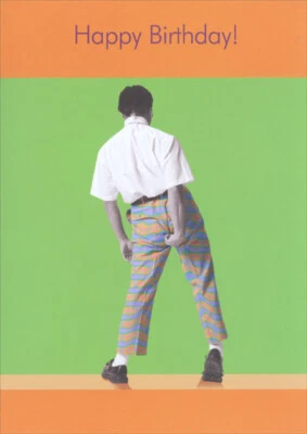 Man with Wedgy Funny Birthday Card - Greeting Card by Oatmeal Studios