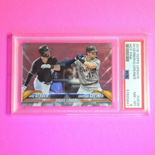 2018 Topps Update #YS36 Mike Gerber Grayson Greiner HOT PINK #d/50 PSA 8 NmMt RC