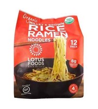 Lotus Foods Gourmet Organic MIllet and Brown Rice Ramen Noodles 12 Pack