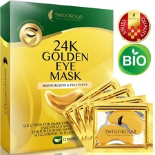 Under Eye Patches 24 K Gold Eye Mask Collagen Eye Pads Anti Dark Circle 