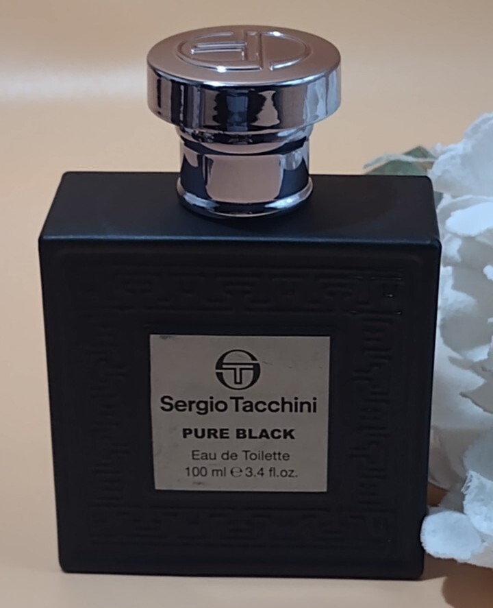Sergio Tacchini Pure Black For Men Eau De Toilette fl New
