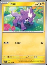 Pokemon Toxel (71/258) Scarlet & Violet LP REVERSE HOLO