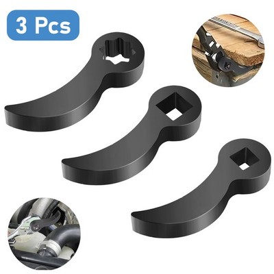 3 PCS High-Strength Pry Bar Adapter Set 1/2'' & 3/8'' Angle Head Automotive Repair