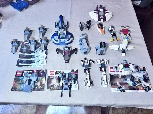 Lot of 20 LEGO Star Wars Space Vehicles: Air & Combat Speeder, Saleucami +++