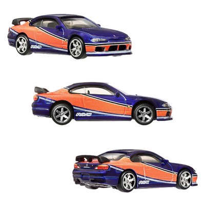 Fast & Furious ミニカーセット Hot Wheels Premium 2024 Fast & Furious 1996 Nissan 180SX Type X 1