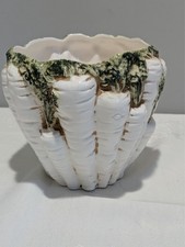 FITZ & FLOYD, INC RABBITS CACHEPOT PLANTER CARROTS RARE CERAMIC 1975 VTG