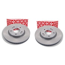 2X FEBI BREMSSCHEIBEN Ø280mm VORNE PASSEND FÜR HYUNDAI I30 IX20 KIA CEE'D PRO