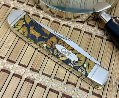 Case XX USA Smooth Antique Bone ELK Wildlife Series 1/500 Trapper
