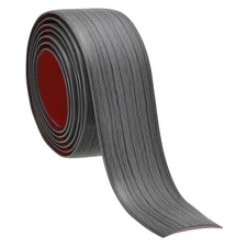 Self Adhesive Floor Transition Strip 10ftx1.6" Vinyl Divider Dark Gray Pattern