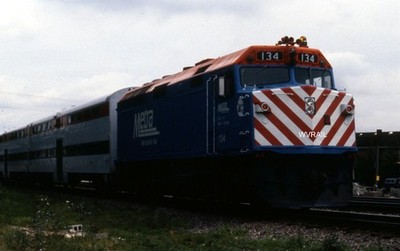 ORIGINAL METX METRA F40PH-3 134 ''CITY OF PARK RIDGE'' 134