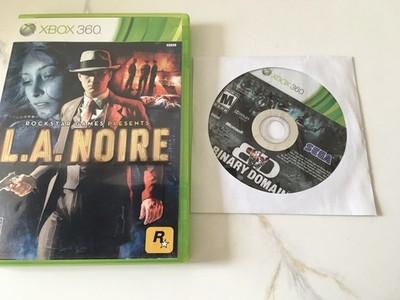 Binary Domain LA Noire Bundle Lot (Microsoft Xbox 360, 2012)