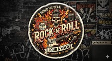 Rock N Roll Sticker Decal Phone Laptop
