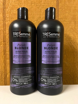2 TRESemme Purple Blonde Ultra-Violet Neutralizer Shampoo 28 Oz. Each