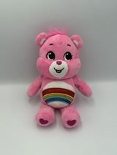 Care Bears Cheer Bear Plush Pink Rainbow Basic Fun Plush Stuffed Animal