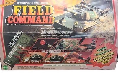 Echo Toys Field Command Battery Operated Remote Control Tank Blast Cannon Sound