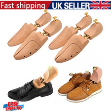1 Pair Wood Men's Shoe Stretcher Shoe Trees Shape Wood UK 8-10 Adjustable