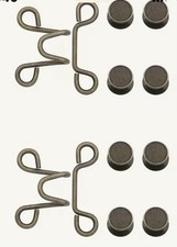 Pants Waist Adjustable tightener - Buttons- 2 Set Pins Reusable - Bronze