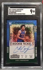 2021-22 Panini Contenders Cade Cunningham RC Auto Ticket Blue Shimmer CGC 9Opens in a new window or tab