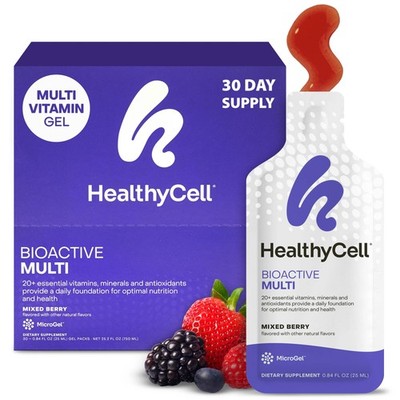 Healthycell Bioactive Daily Liquid Multivitamin for 0.84 Fl Oz (Pack of 30)