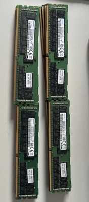 Samsung 128GB (4x32GB) DDR4 2666 ECC RDIMM Server RAM M393A4K40CB2-CTD7Y PC4 - Image 1 of 2