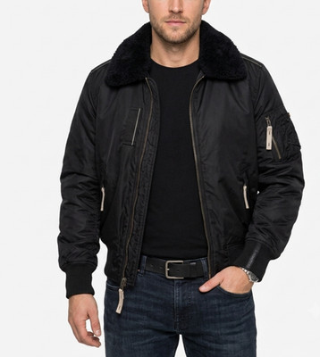 ALPHA INDUSTRIES B-15 Flieger Bomberjacke Herren Größe M Schwarz...