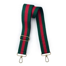 New Green/Red Web NWT Strap Replacement Adjustable for Crossbody Shoulder Strap