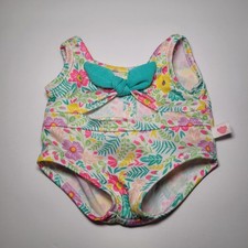 Build A Bear Swimsuit Floral Tropical Flowers One Piece Bow Bathing Suit Clothes